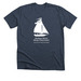 Clearwater Logo Apparel, a Heather Midnight Navy Premium Unisex Tee