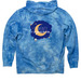ADVOCATE To Infinity, a Aqua Blue Tie Dye Pullover Hoodie (back-view)