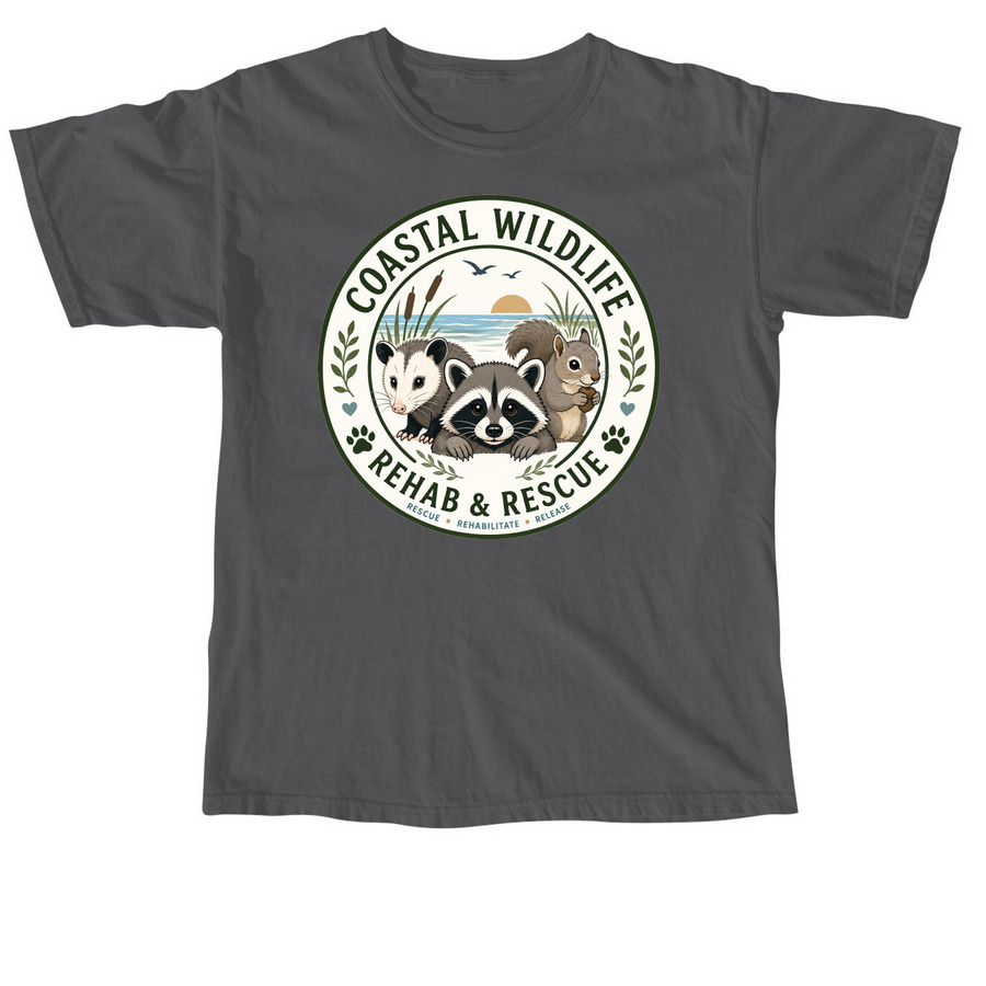 Coastal Wildlife, a Pepper Comfort Colors Unisex Tee