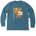 Let's Hike, Delafield!, a Heather Deep Teal Premium Long Sleeve Tee