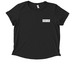 EveryBoudie Logo Merch, a Deep Black Allmade Eco Triblend Women?s Scoop Neck Tee