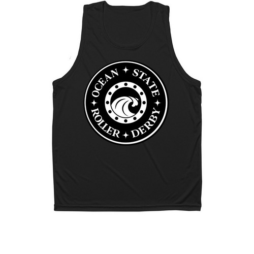 Dark Colored Activewear, a Black Unisex Performance Tank