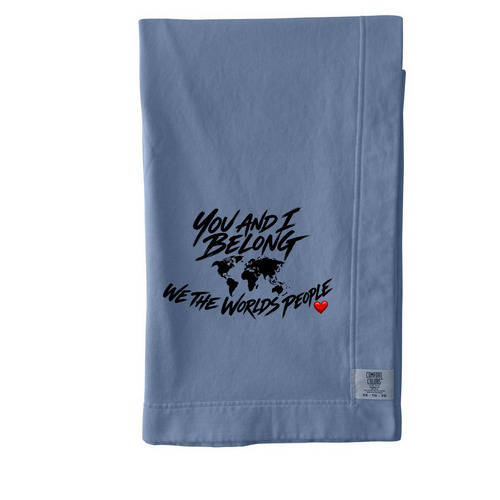 Initial Launch of "You and I Belong", a Blue Jean Comfort Colors Blanket