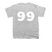 Player #99, a Sport Grey Youth Unisex Tee (back-view)