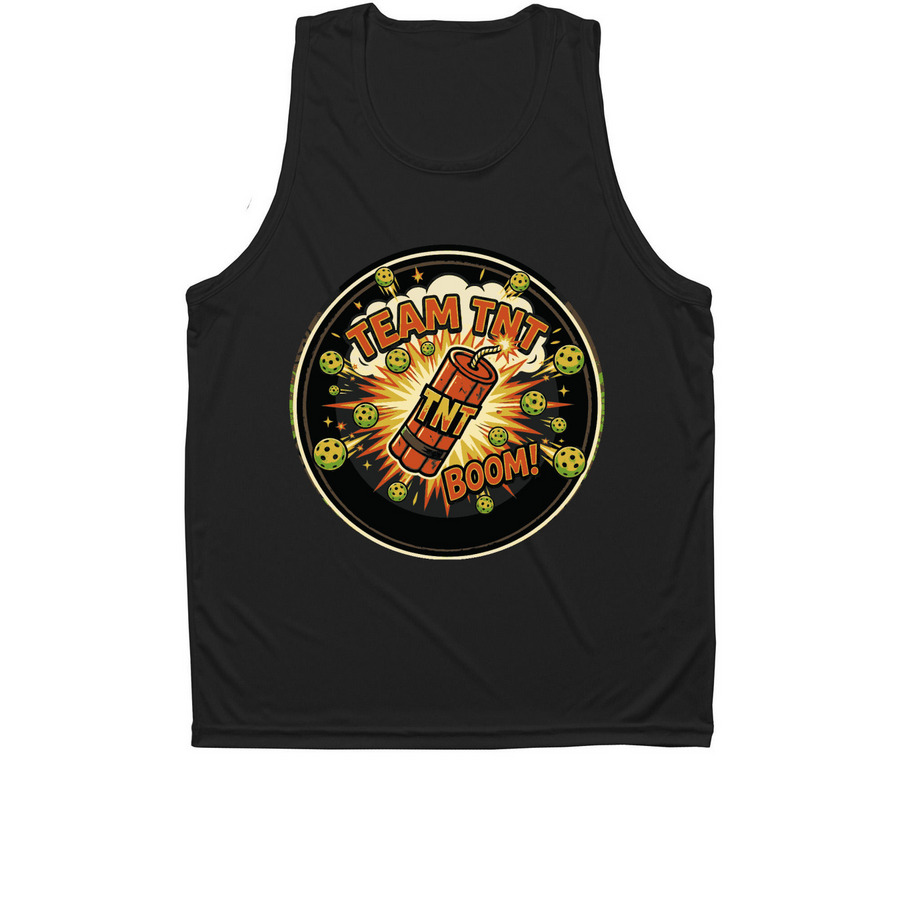 Logo 1 - TNT, a Black Unisex Performance Tank