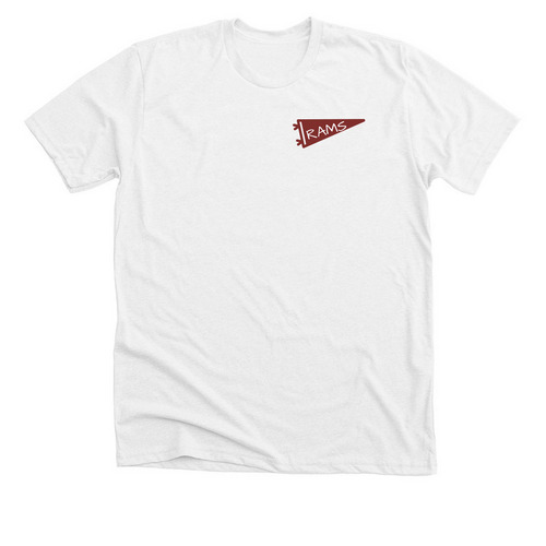 RAMS PENDANT, a Solid White Blend Premium Unisex Tee