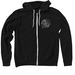Dark color zip hoodie - porpoise, a Black Zip Up Hoodie