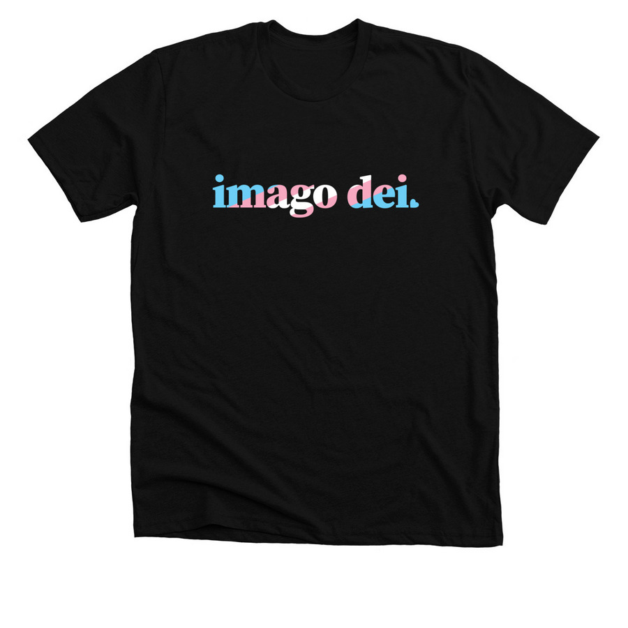 Imago Dei Trans (Dark), a Solid Black Blend Premium Unisex Tee