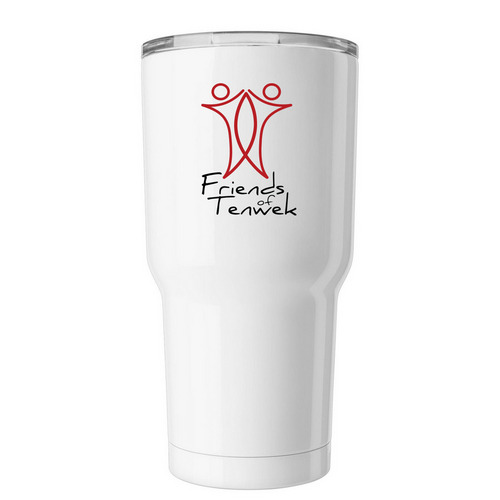 FOT Travel Mug, a White Insulated Tumbler