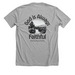 God is Faithful T shirt, a Athletic Heather Premium Unisex Tee (back-view)
