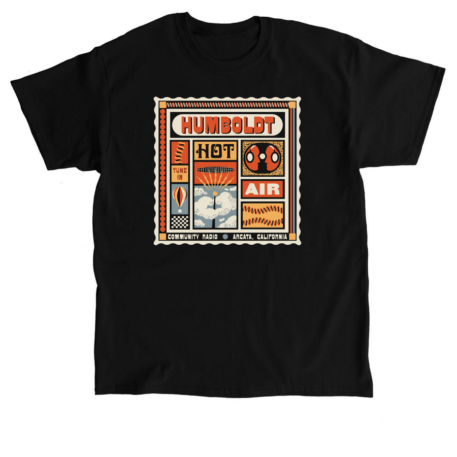 Sight Study x Humboldt Hot Air&nbsp;, a Black Classic Unisex Tee