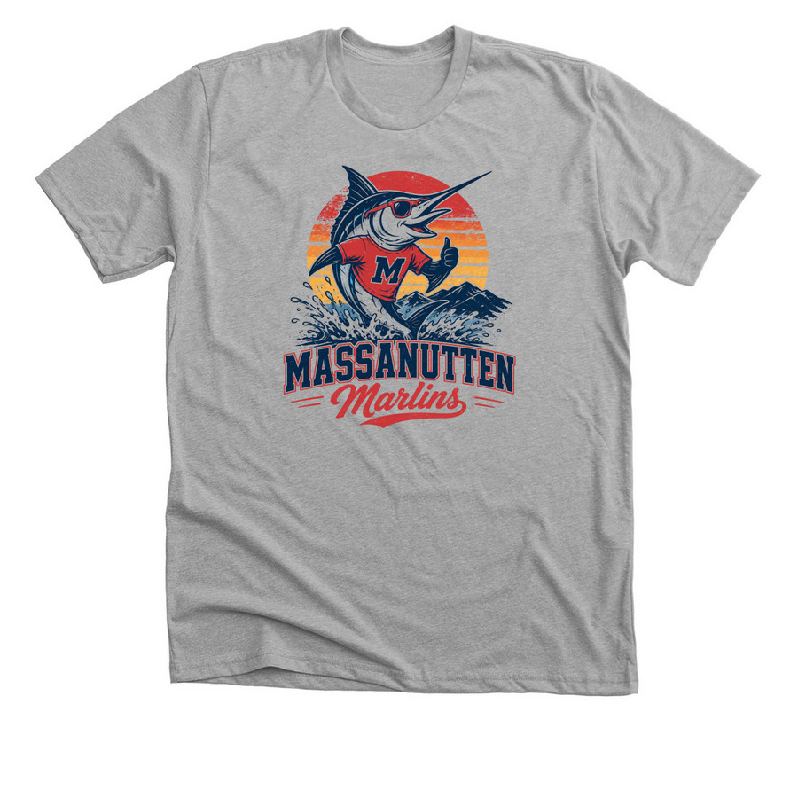 Old school Marlins, a Athletic Heather Premium Unisex Tee