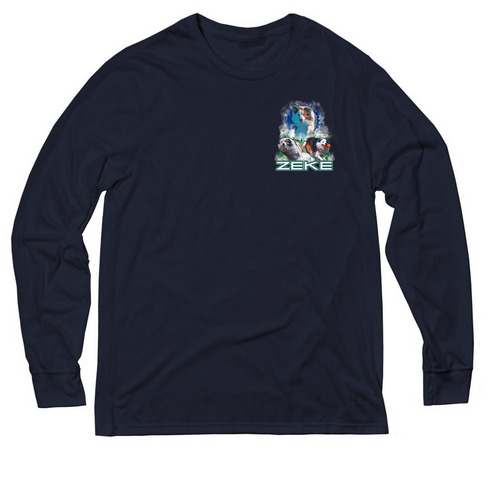 Zeke 2024, a Night Sky Navy Allmade Eco Triblend Long Sleeve Tee