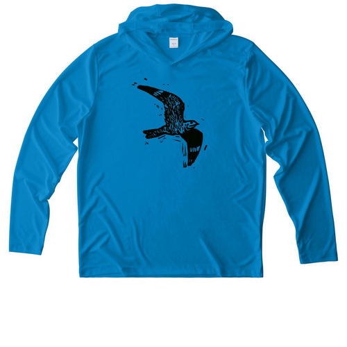 Soaring High UV | Artist-in-Residence Series, a Sapphire UV Performance Long Sleeve Hoodie