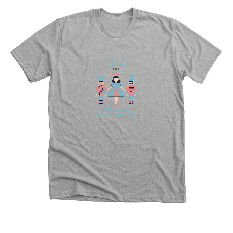 The Nutcracker; Clara's Dream, a Athletic Heather Premium Unisex Tee