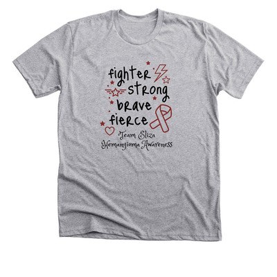 Eliza's FUNdraiser, a Athletic Heather Premium Unisex Tee