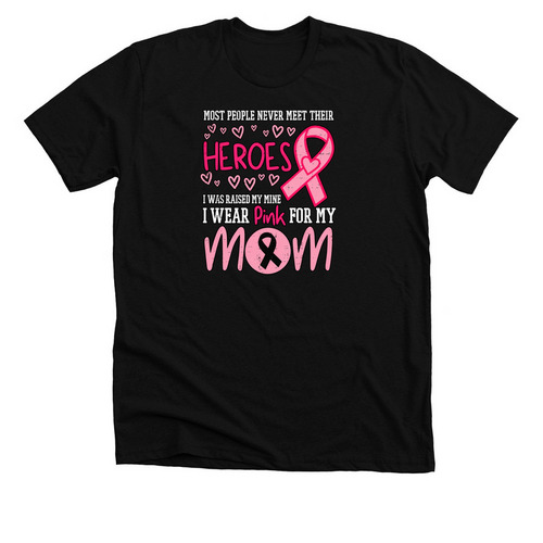 Most People Never Meet Their Heroes I Wear, a Solid Black Blend Premium Unisex Tee