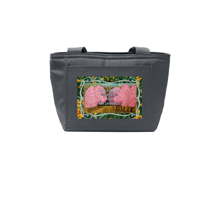 Path to Joy Lunch Tote.&nbsp;, a Grey Steel Insulated Lunch Tote