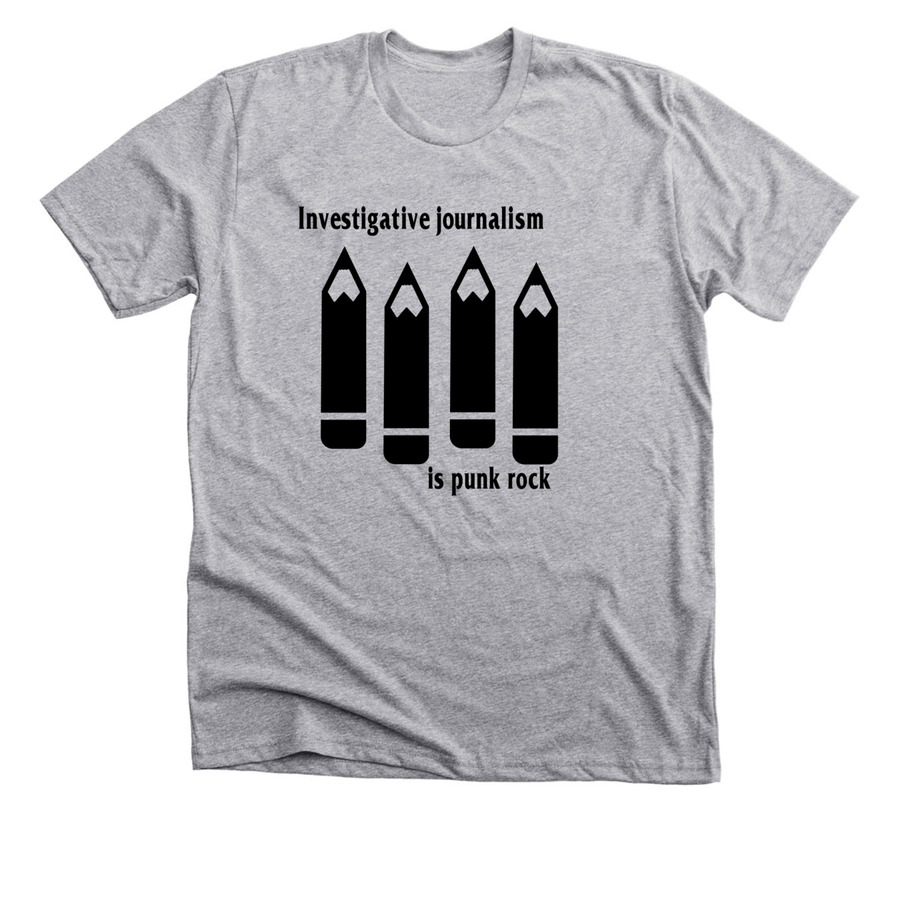 Journalism Flag, a Athletic Heather Premium Unisex Tee