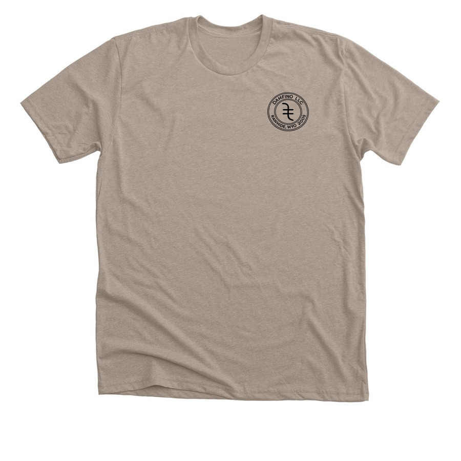 DAMFINO Tee, a Heather Stone Premium Unisex Tee