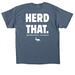 HERD THAT., a Indigo Blue Classic Unisex Tee (back-view)