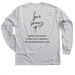 Love Shows Up, a Sport Grey Classic Long Sleeve Tee (back-view)