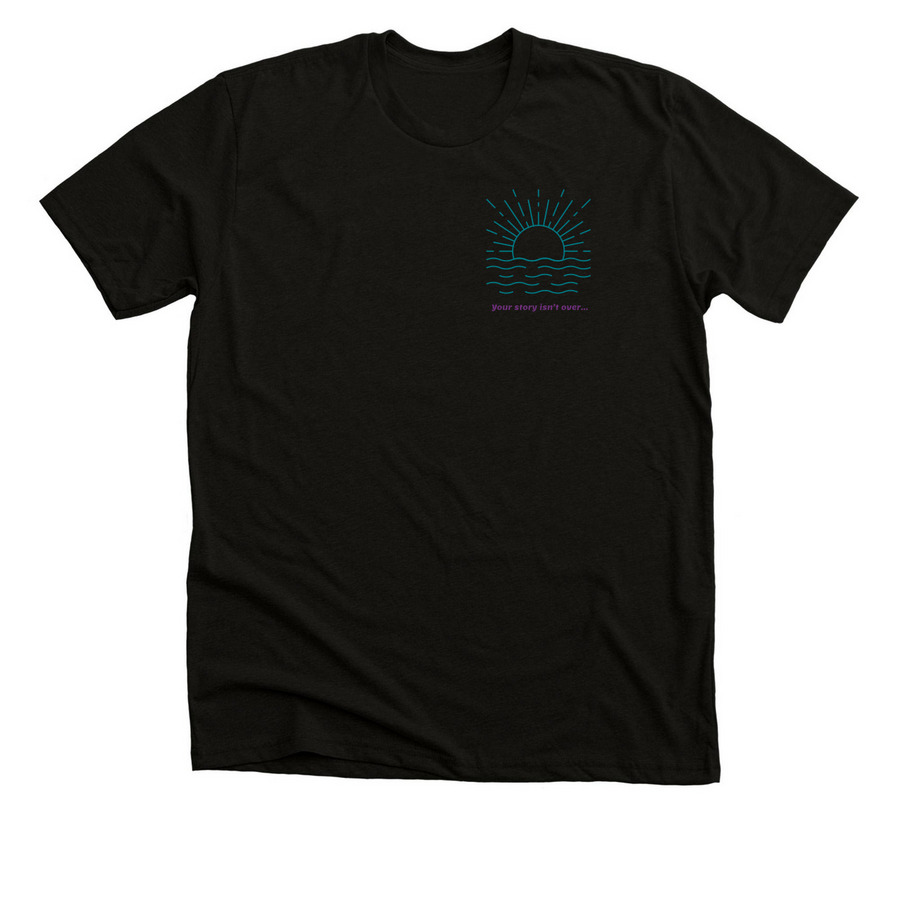 Mental Health and Suicide Prevention, a Solid Black Blend Premium Unisex Tee