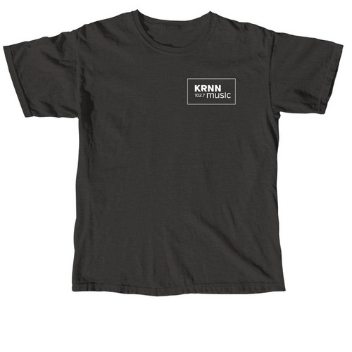 KRNN Logo - Black Tee, a Pepper Comfort Colors Unisex Tee