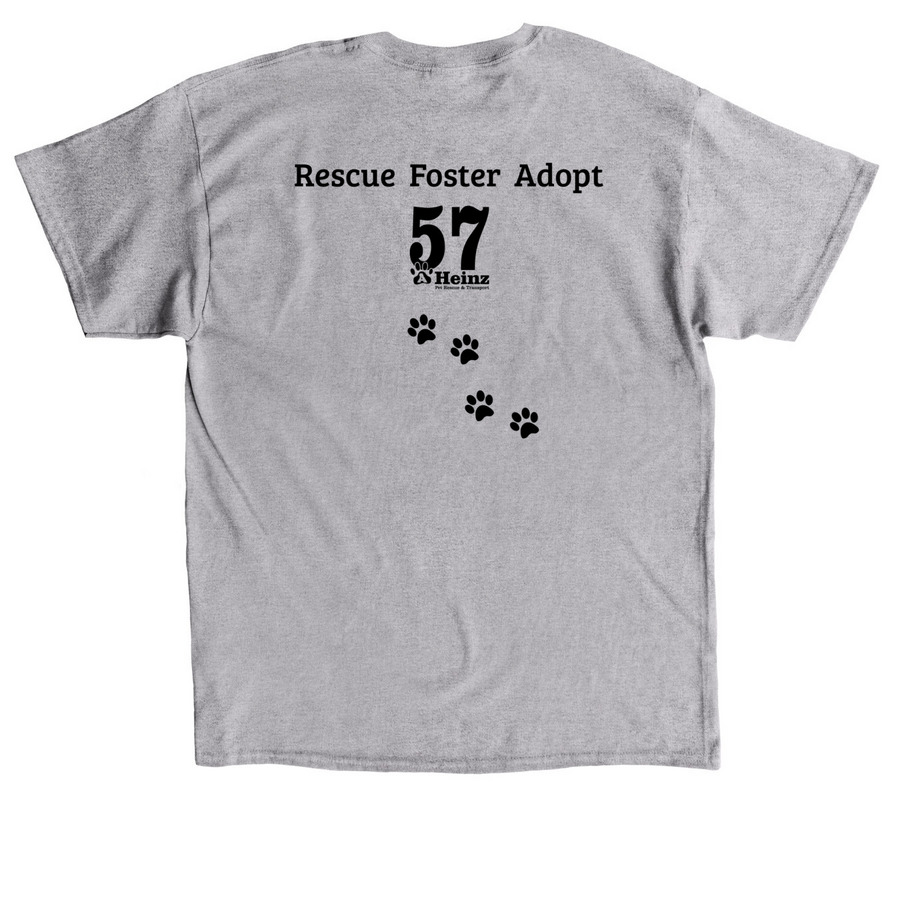 Dog Kisses fix EVERYTHING!, a Sport Grey Classic Unisex Tee (back-view)