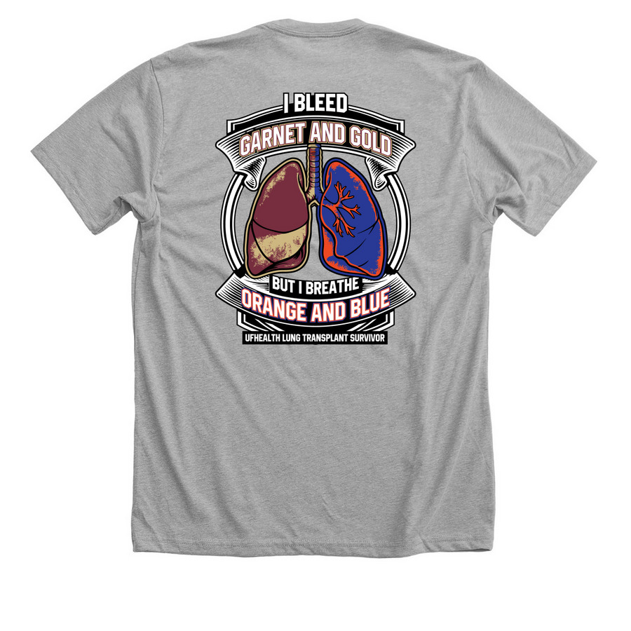 Dad shirt, a Athletic Heather Premium Unisex Tee (back-view)