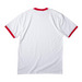 DDC Groovy, a White/ Red Cotton Ringer Tee (back-view)