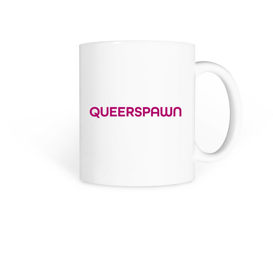 Queerspawn Mug, a White Coffee Mug