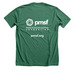 I Heart (green), a Heather Grass Green Premium Unisex Tee (back-view)
