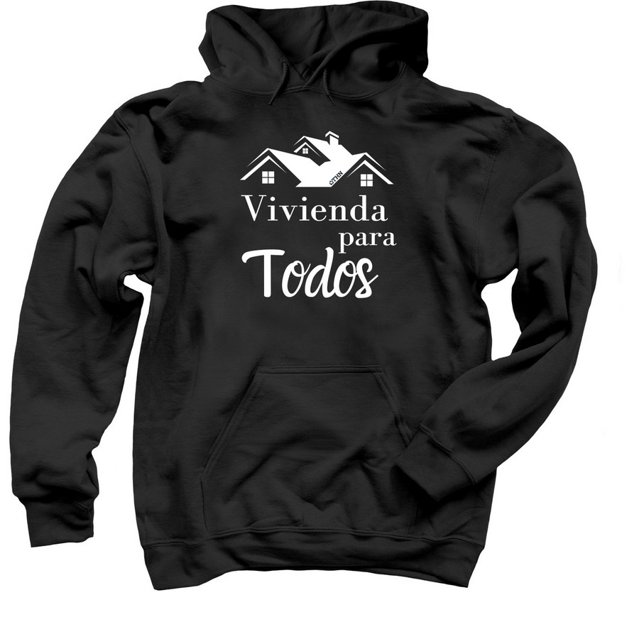 Vivienda Para Todos, a Black Pullover Hoodie