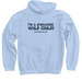 Original Odyssey Logo Swag, a Light Blue Pullover Hoodie (back-view)