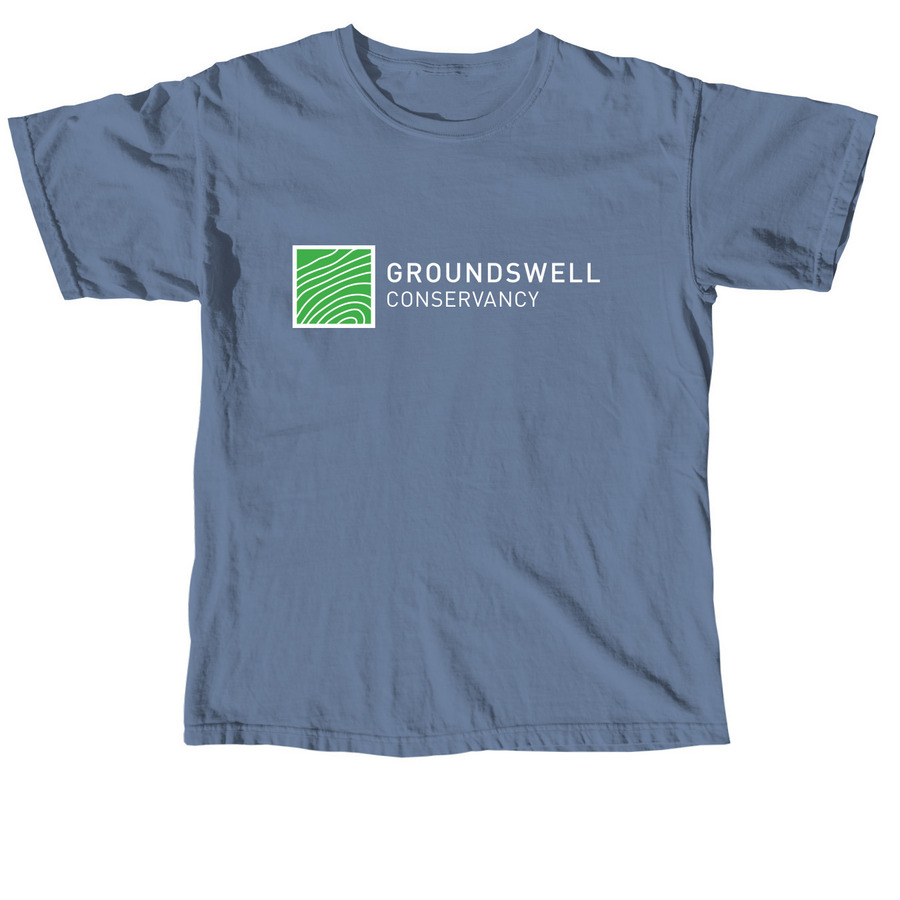 Groundswell Logo - Shirts & Hoodies, a Blue Jean Comfort Colors Unisex Tee