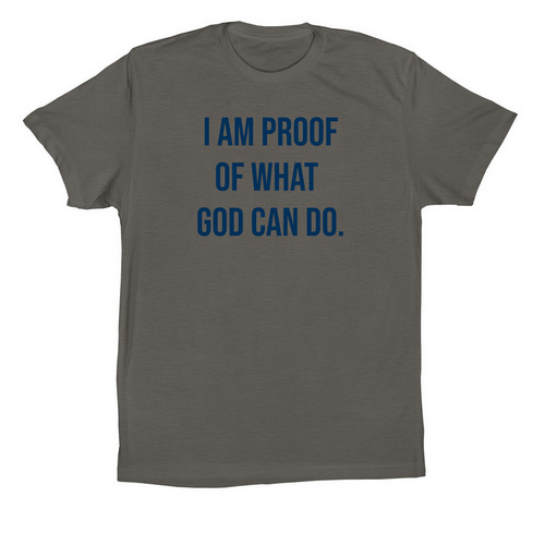Living Proof - Navy, a Asphalt Premium Cotton Tee