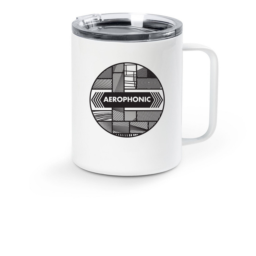 Aerophonic Travel&nbsp; Mug, a White Stainless Steel Travel Mug