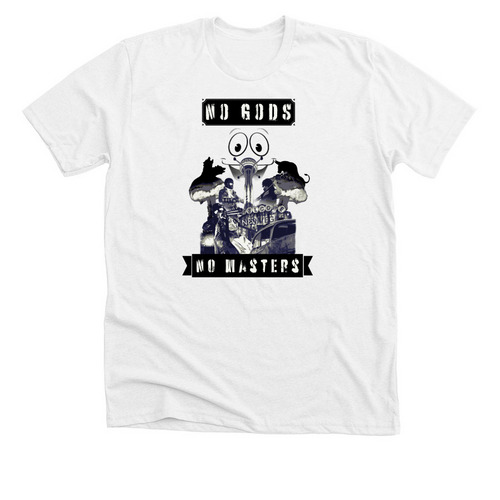 No gods, no masters!, a Solid White Blend Premium Unisex Tee