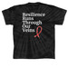 Factor 1 Fighters, a Black Classic Tie Dye Tee (back-view)