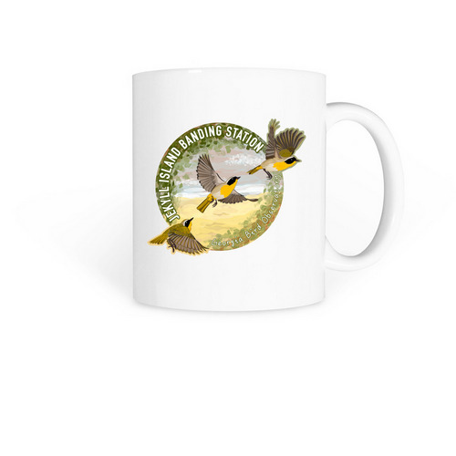 JIBS Yellowthroat Mug, a White Coffee Mug
