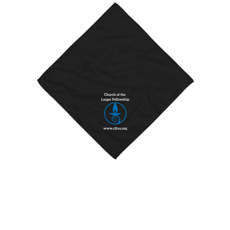 CLF Bandanas, a Black Cotton Bandana