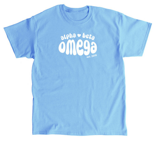 Omega Capsule&nbsp;? Small Logo, a Carolina Blue Classic Unisex Tee