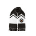GRASC Scarves, a Black/ White Two-Tone Gameday Scarf
