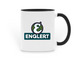 Englert Mugs, a Black Two-Tone Ceramic Mug