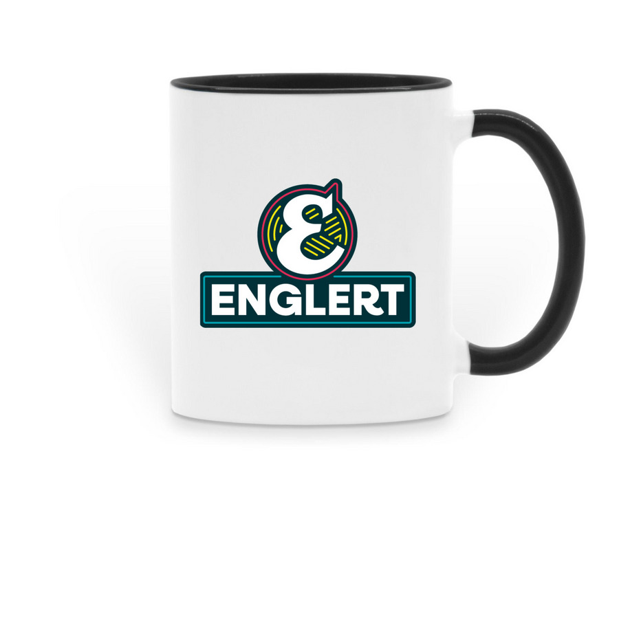 Englert Mugs, a Black Two-Tone Ceramic Mug