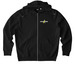 GO GOLD FOR CHILDHOOD CANCER, a Black Stanley/Stella Unisex Cultivator 2.0 Zip Up Pullover Hoodie