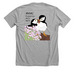 Puffin - Color, a Athletic Heather Premium Unisex Tee (back-view)
