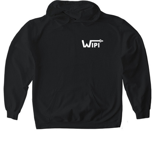 WIPI&nbsp; HOODIE, a Black Gildan Softstyle Pullover Hoodie