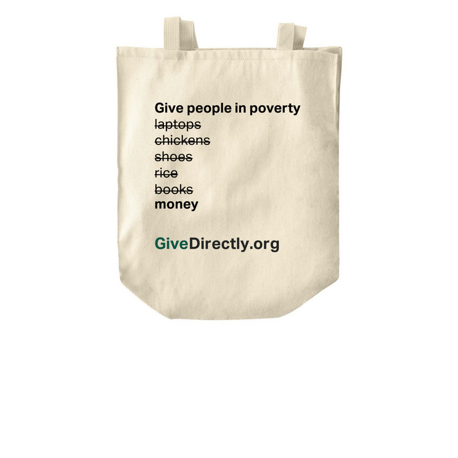 Give People Money Tote Bag, a Natural Over-the-Shoulder Shopping Tote Bag